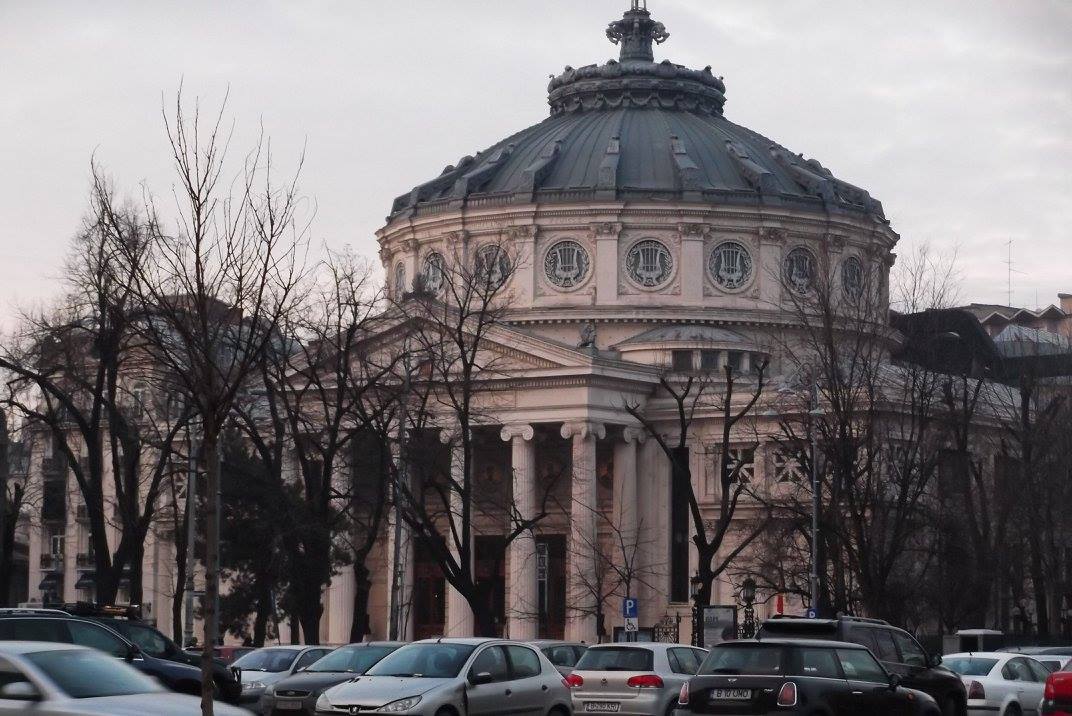 Bucharest neoclassical building — Two for the Row'd